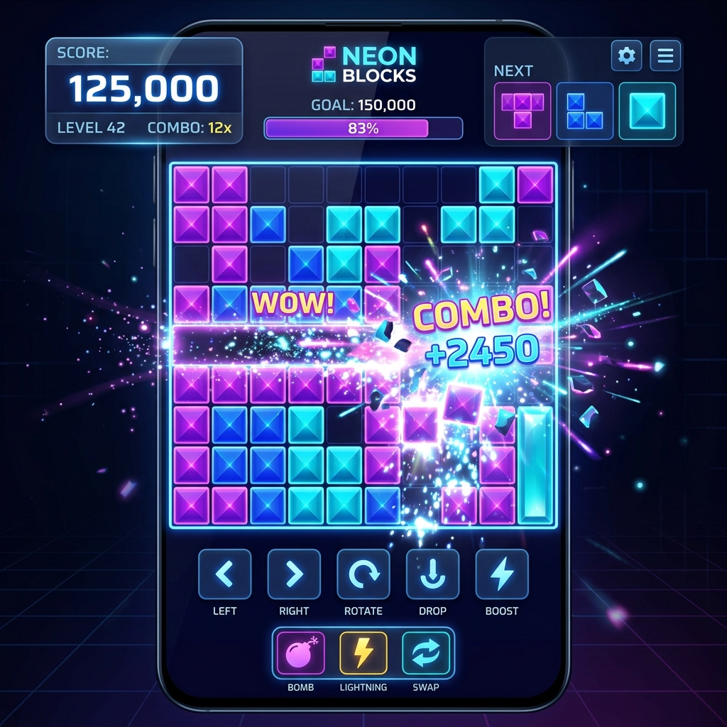 Block Blast puzzle gameplay
